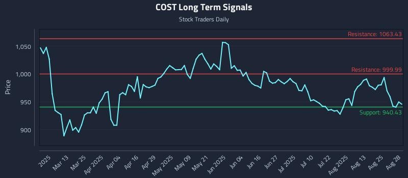 COST Long Term Analysis for August 28 2025
