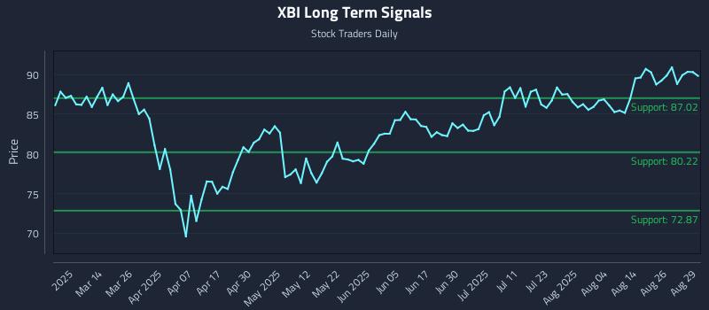 XBI Long Term Analysis for September 1 2025
