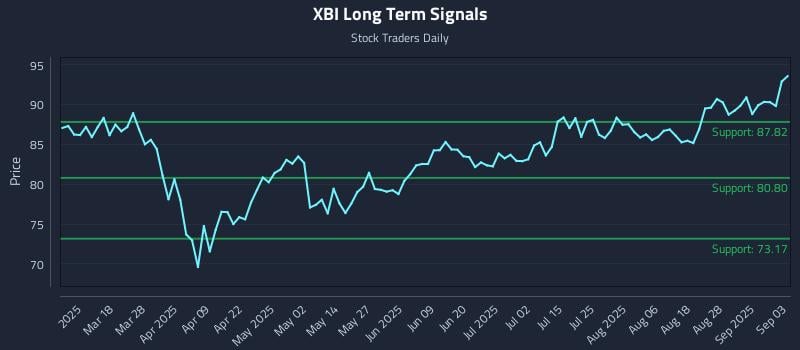 XBI Long Term Analysis for September 3 2025 XBI Long Term Analysis for September 3 2025