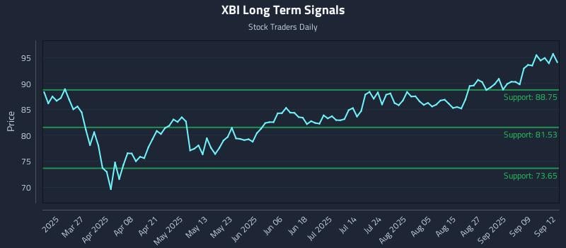 XBI Long Term Analysis for September 13 2025