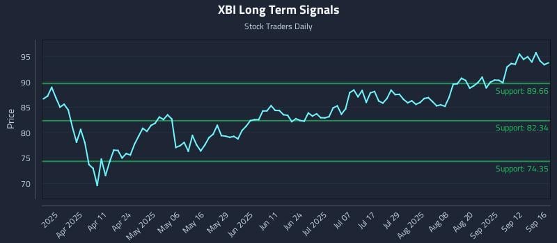 XBI Long Term Analysis for September 17 2025