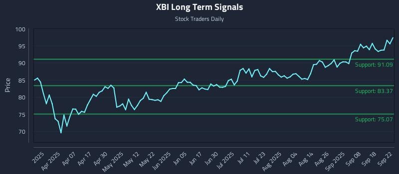 XBI Long Term Analysis for September 23 2025