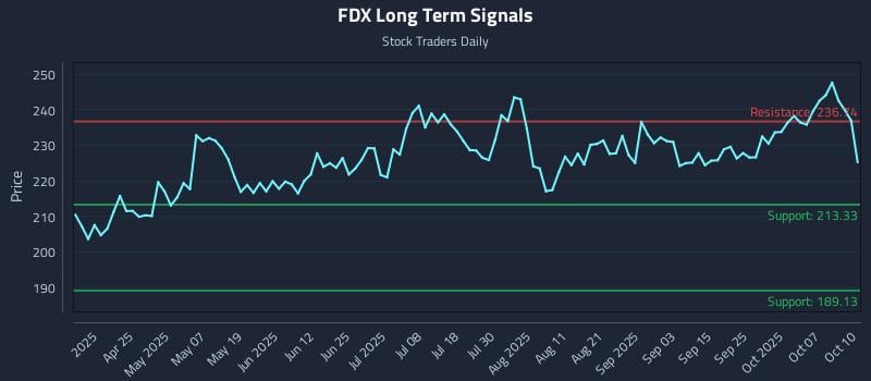 FDX Long Term Analysis for October 12 2025