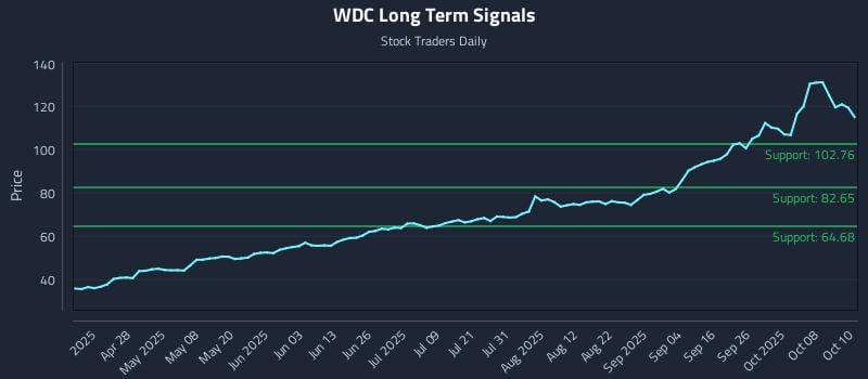 WDC Long Term Analysis for October 13 2025 WDC Long Term Analysis for October 13 2025