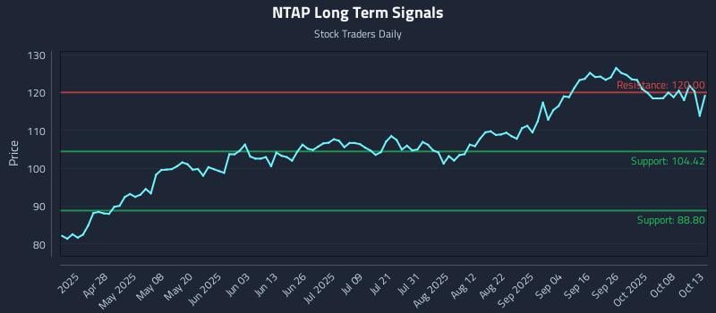 NTAP Long Term Analysis for October 13 2025 NTAP Long Term Analysis for October 13 2025