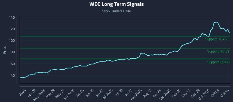 WDC Long Term Analysis for October 14 2025 WDC Long Term Analysis for October 14 2025