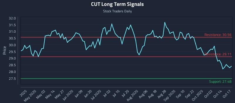 CUT Long Term Analysis for October 17 2025 CUT Long Term Analysis for October 17 2025