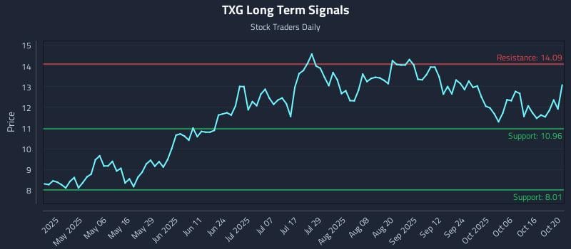 TXG Long Term Analysis for October 21 2025 TXG Long Term Analysis for October 21 2025