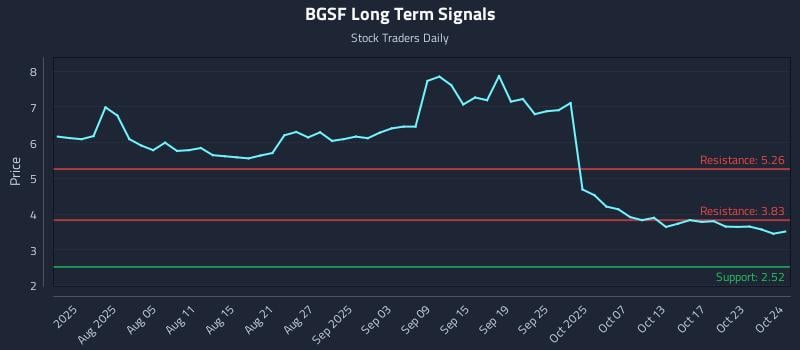 BGSF Long Term Analysis for October 25 2025 BGSF Long Term Analysis for October 25 2025