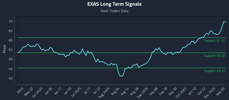 EXAS Long Term Analysis for November 6 2025