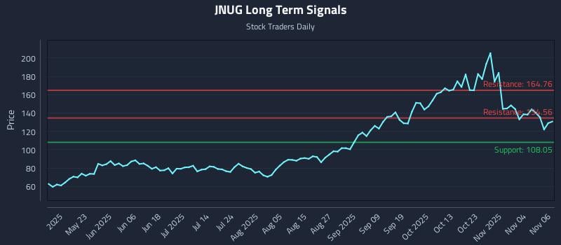 JNUG Long Term Analysis for November 7 2025