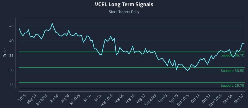 VCEL Long Term Analysis for November 9 2025