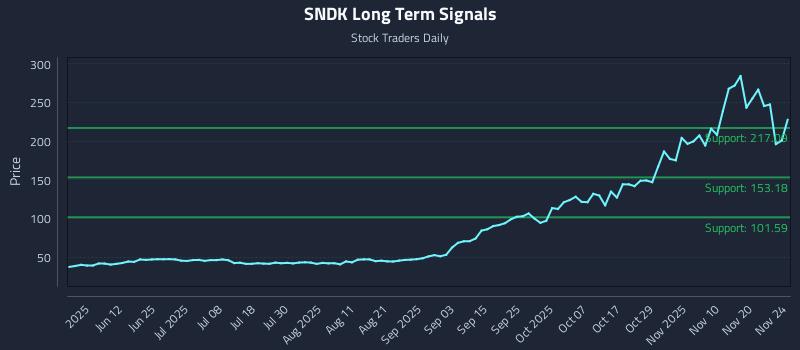 SNDK Long Term Analysis for November 25 2025