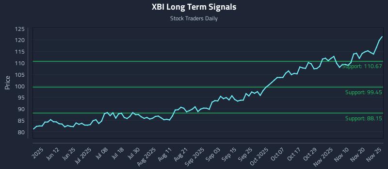 XBI Long Term Analysis for November 25 2025