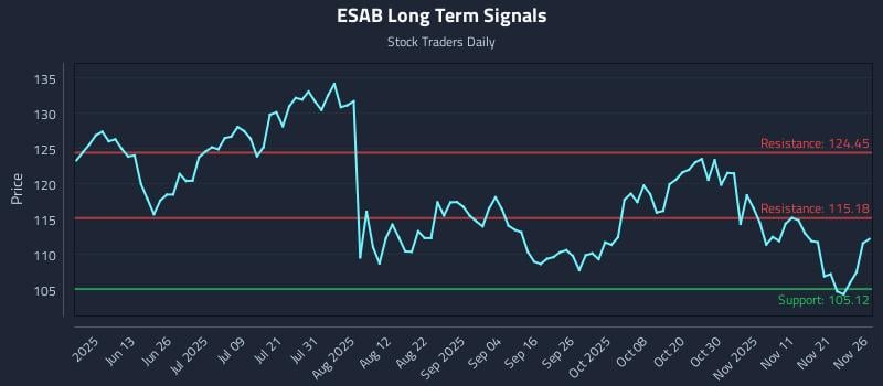 ESAB Long Term Analysis for November 28 2025