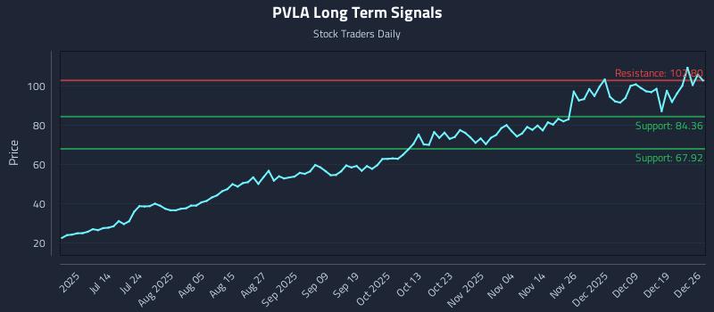 PVLA Long Term Analysis for December 26 2025 PVLA Long Term Analysis for December 26 2025