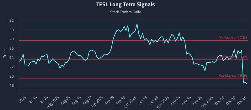 TESL Long Term Analysis for December 28 2025 TESL Long Term Analysis for December 28 2025