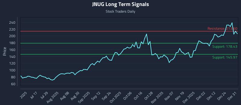 JNUG Long Term Analysis for January 1 2026 JNUG Long Term Analysis for January 1 2026