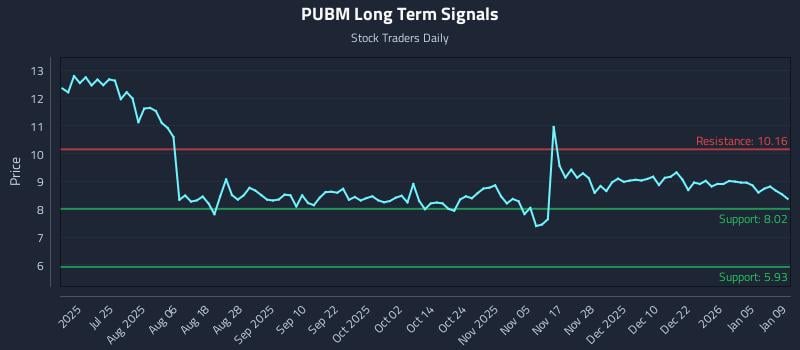 PUBM Long Term Analysis for January 9 2026 PUBM Long Term Analysis for January 9 2026