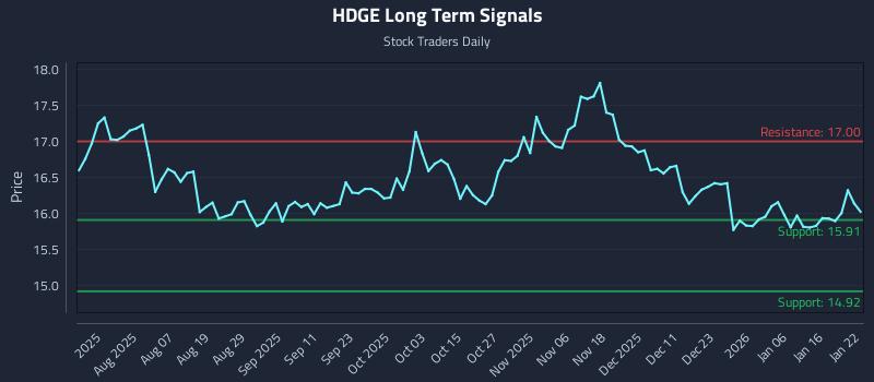 HDGE Long Term Analysis for January 23 2026