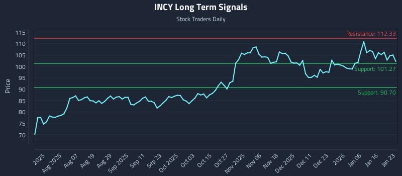 INCY Long Term Analysis for January 23 2026