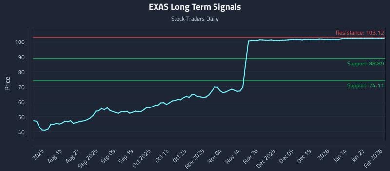 EXAS Long Term Analysis for February 2 2026