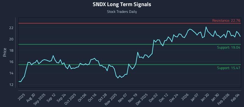 SNDX Long Term Analysis for February 5 2026