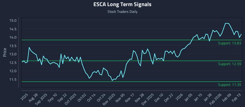 ESCA Long Term Analysis for February 13 2026