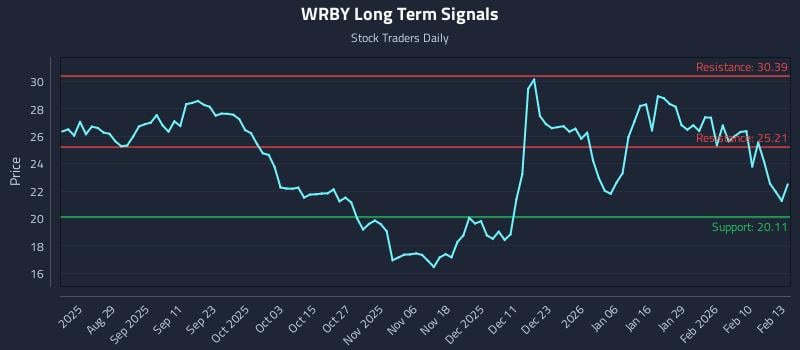 WRBY Long Term Analysis for February 17 2026