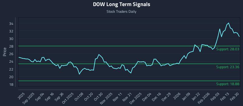 DOW Long Term Analysis for February 22 2026