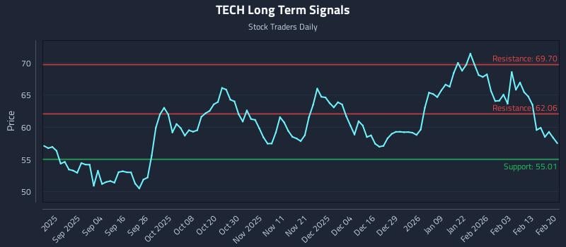 TECH Long Term Analysis for February 22 2026 TECH Long Term Analysis for February 22 2026