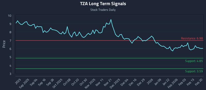 TZA Long Term Analysis for February 22 2026 TZA Long Term Analysis for February 22 2026