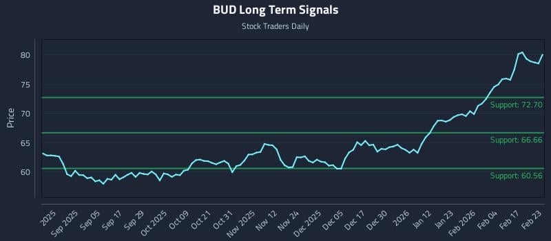 BUD Long Term Analysis for February 23 2026 BUD Long Term Analysis for February 23 2026