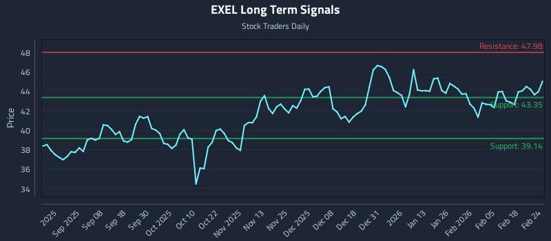 EXEL Long Term Analysis for February 24 2026