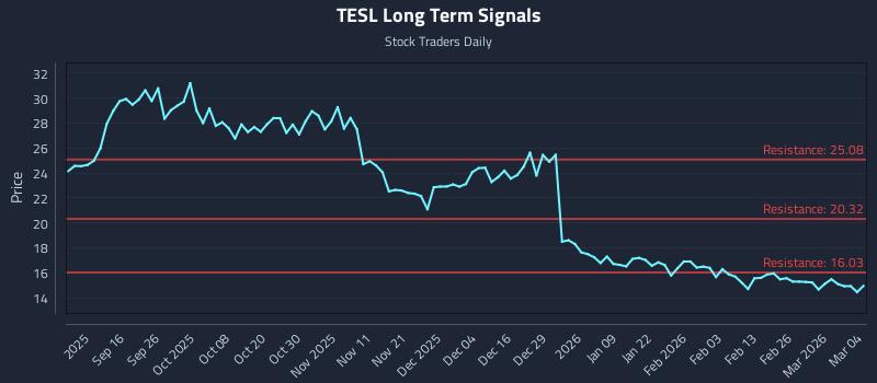 TESL Long Term Analysis for March 4 2026