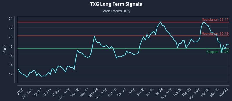 TXG Long Term Analysis for March 21 2026