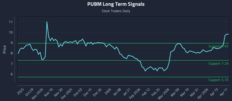 PUBM Long Term Analysis for April 19 2026