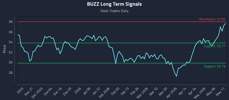 BUZZ Long Term Analysis for May 12 2026
