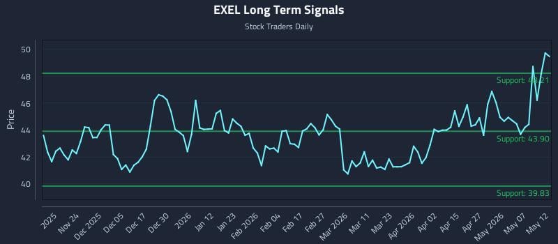 EXEL Long Term Analysis for May 13 2026