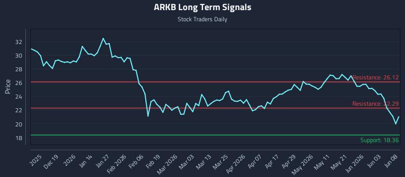 ARKB Long Term Analysis for June 9 2026