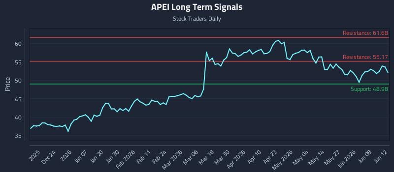 APEI Long Term Analysis for June 13 2026 APEI Long Term Analysis for June 13 2026