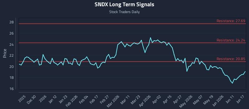 SNDX Long Term Analysis for June 17 2026