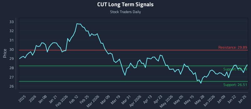 CUT Long Term Analysis for June 25 2026