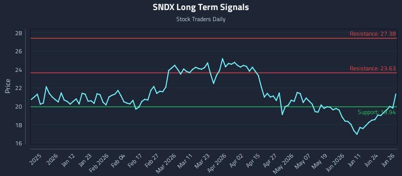 SNDX Long Term Analysis for June 29 2026