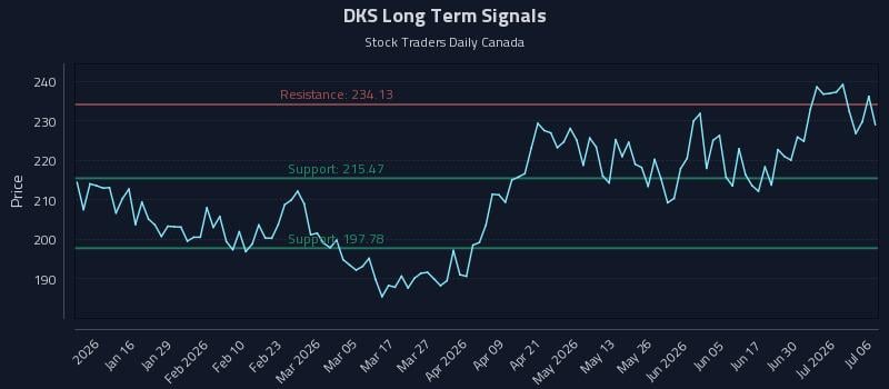 DKS Long Term Analysis for July 6 2026 DKS Long Term Analysis for July 6 2026