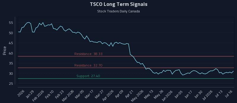 TSCO Long Term Analysis for July 16 2026