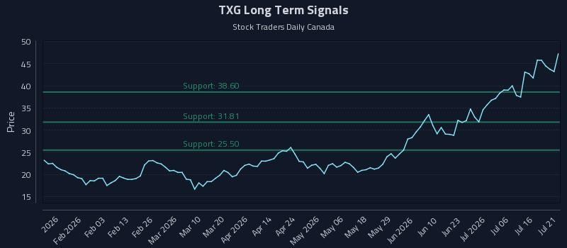 TXG Long Term Analysis for July 21 2026 TXG Long Term Analysis for July 21 2026