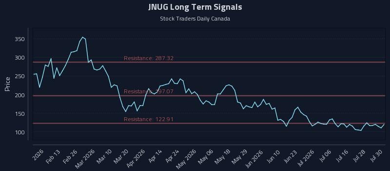 JNUG Long Term Analysis for July 31 2026