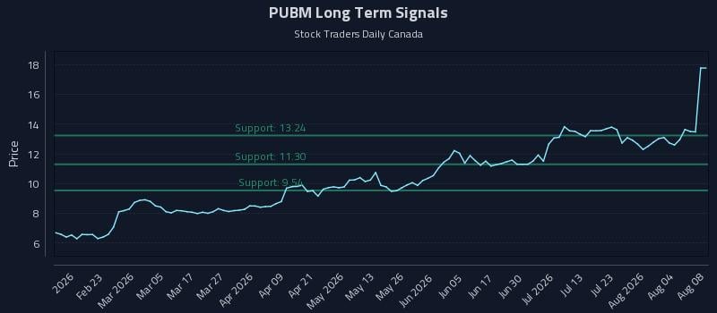 PUBM Long Term Analysis for August 8 2026 PUBM Long Term Analysis for August 8 2026