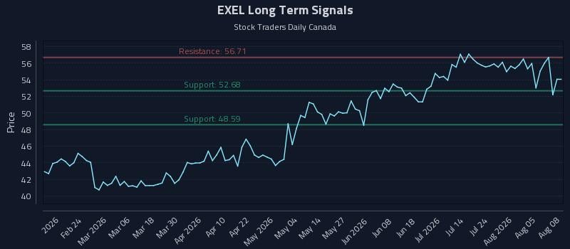 EXEL Long Term Analysis for August 10 2026